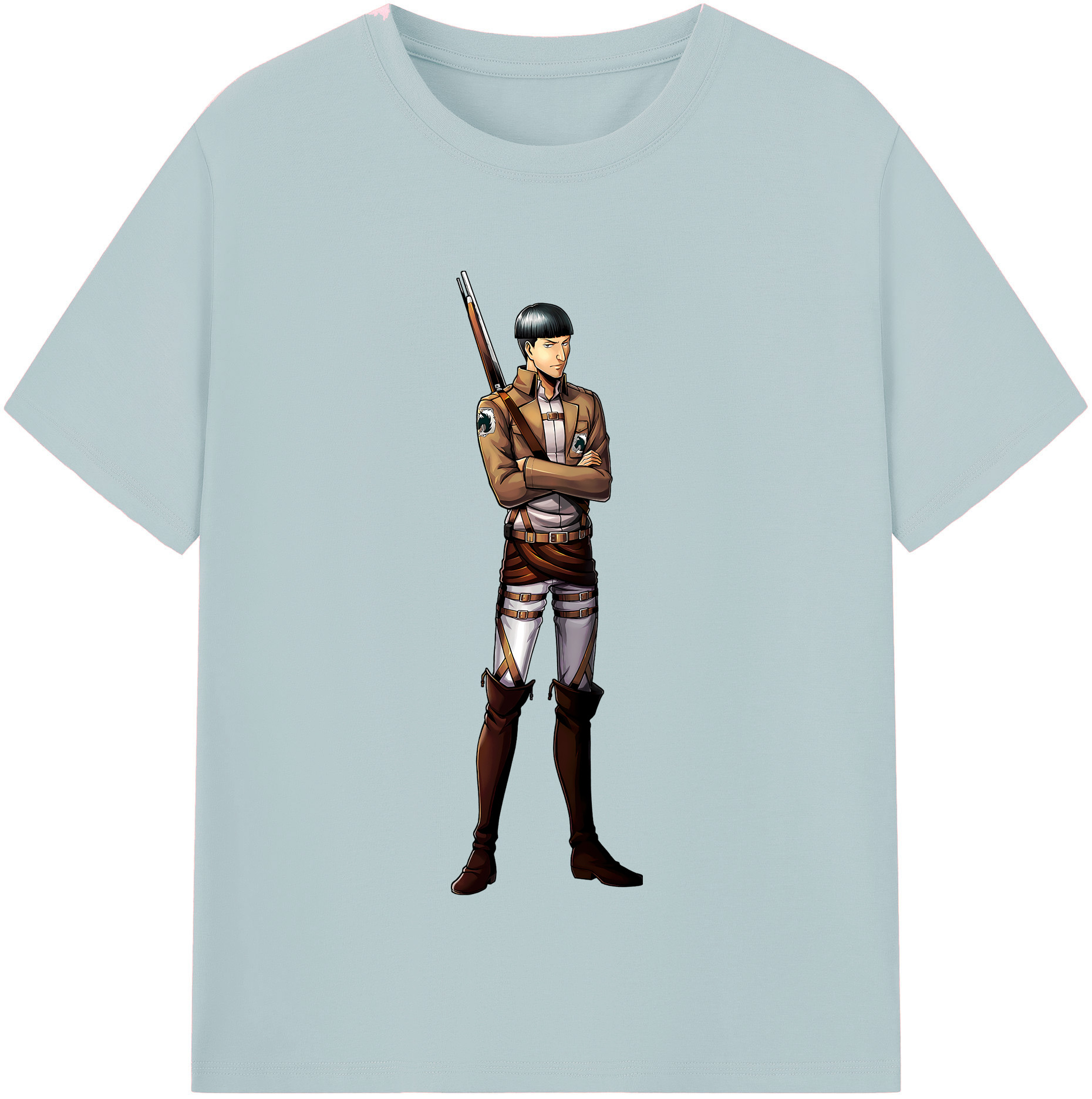（画像用） 進撃の巨人 Attack on Titan 綿100％半袖Tシャツ（フロントプリント）